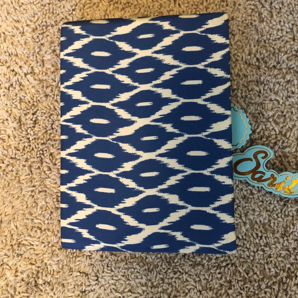 Clutch purse blue and white NWT